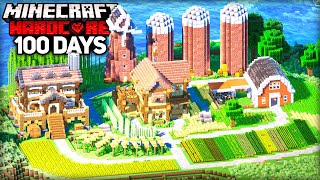 I Survived 100 Days Building the ULTIMATE COZY FARM in Minecraft Hardcore [upl. by Vinaya359]