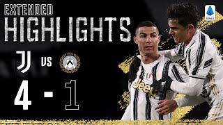 Juventus 41 Udinese  Clinical Finishing from CR7 Dybala amp Chiesa  EXTENDED Highlights [upl. by Rabjohn]