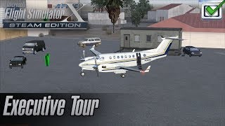 Microsoft Flight Simulator X Steam Edition  Missions  Executive Tour [upl. by Salema]