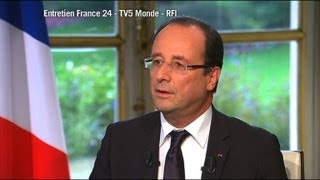 Afrique Hollande veut quotrespectquot et quottransparencequot [upl. by Elinet]