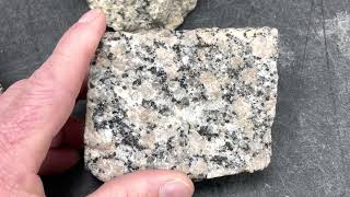 Rock Identification with Willsey Intrusive Igneous Rocks granite granodiorite diorite gabbro [upl. by Leiuqeze]