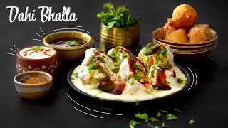 Punjabi Dahi Vada Recipe  Dahi Bhalla Chaat [upl. by Alleiram929]