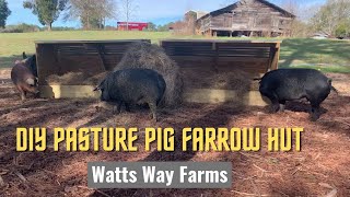 DIY Pasture Pig Farrowing Huts [upl. by Messing]