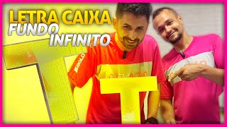 COMO FAZER LETRA CAIXA FUNDO INFINITO [upl. by Tallu]