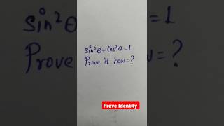 Trigonometry identiy  prove identity ytshort maths mathstricks cbse rrb ncert trigonometry [upl. by Luba]