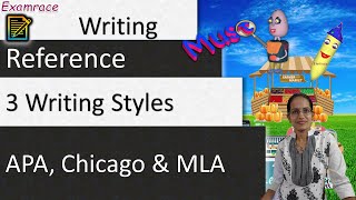 3 Writing Styles  APA Chicago amp MLA Examrace  Dr Manishika [upl. by Sirapal]