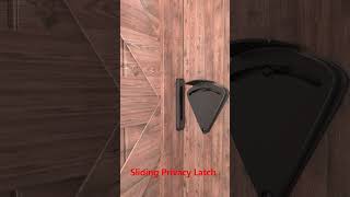 Sliding Privacy Latch woodworking doorlock automaticdoorlock [upl. by Charmian730]