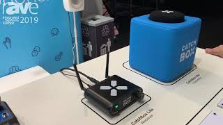 ISE 2019 Catchbox Previews Catchbox Lite Throwable Microphone for Audience Engagement [upl. by Jewett64]