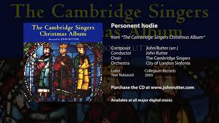 Personent hodie  John Rutter arr Cambridge Singers City of London Sinfonia [upl. by Eiknarf]