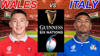 WALES vs ITALY Six Nations 2024 Live Commentary [upl. by Wald]