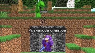 CREATIVE Speedrunner VS Hunter in Minecraft [upl. by Nomsed]