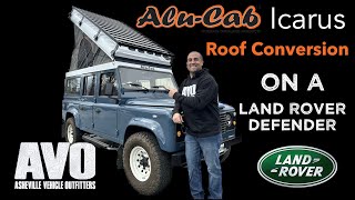 💥 AluCab Icarus Roof Conversion on a Land Rover Defender [upl. by Airalav]