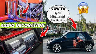 Swift मे होगी high end Modification😱🔥 Car Amplifier Acrylic Board Decoration Amplifier Lights [upl. by Amand]