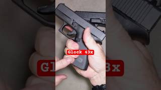 Glock 43x Grip vs Glock 17 [upl. by Lorre]