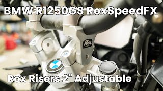 Install Rox Risers 2quot Pivoting Bar Risers for R1250GS Adventure [upl. by Ennayelhsa907]