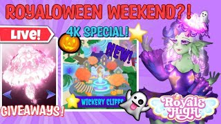 ROYALLOWEEN STARTS TODAY CANDY SHOP COMING GIVEAWAYS amp QampA ROBLOX Royale High Campus 3 [upl. by Kcir]