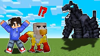 Best of Manok na OnePunchMAN and Godzilla in Minecraft [upl. by Ulphi91]