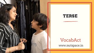 Terse Meaning amp Pronunciation  VocabAct  English Vocabulary  NutSpace [upl. by Wind193]