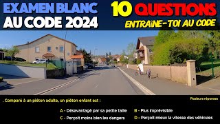 Test au code de la route 2024  10 Questions Express à lExamen blanc du permis de conduire [upl. by Llerrehs895]