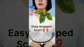 Easy Wrapped Scarfshortsshortstylewaar [upl. by Oirifrop]