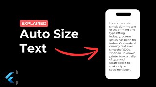 How to create responsive text in 4 minutes  Flutter Auto Size Text [upl. by Nyladnewg]