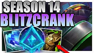 SEASON 14 BLITZCRANK SUPPORT GAMEPLAY GUIDE [upl. by Aluino]