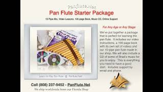 The Complete Pan Flute Starter Package  PanFluteNet [upl. by Akinar]