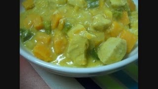 Whats for Dinner Curried Chicken and Sweet Potato Stew [upl. by Hetti]