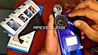 Apexel lens 170° Untuk Vlog pakai Hp [upl. by Tarttan]