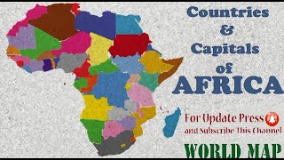 Map of Africa Countries and Capitals with Photos  African Countries in Alphabetical Order 2023 [upl. by Cyndi]