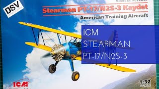 ICM 132 Stearman PT17N2S3 Kaydet 32050 Review [upl. by Alyos]