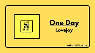 One Day  Lovejoy  Drum Sheet Music [upl. by Amii]