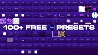 100 FREE After Effects Presets [upl. by Megan]