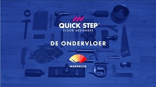 Een ondervloer plaatsen  QuickSteptutorial [upl. by Bodkin]