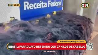 Paraguayo detenido en Brasil por incautar 27 kilos de cabello [upl. by Gretal81]