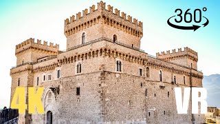 Castello Piccolomini  ITALY IN VR 360°  4K Immersive Walking Tour [upl. by Gluck]