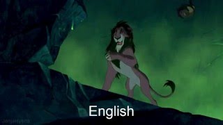 The Lion King  Be Prepared One Line Multilanguage 57 Versions [upl. by Job]