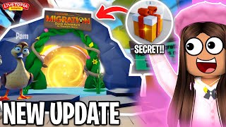 NEW 🦆 MIGRATION DUCK ADVENTURE in LIVETOPIA Roleplay ROBLOX FREE ITEMS Update 134 [upl. by Alejandra]