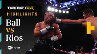 HOMECOMING COMPLETE 🏆  Nick Ball vs Ronny Rios  Fight Night Highlights BallRios [upl. by Delp]