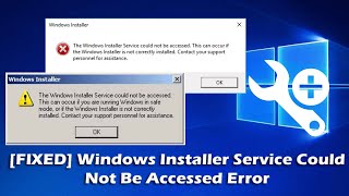 How to Fix Windows Installer Not Working Errors in Windows 10 windows installer has stopped working [upl. by Sedgewinn]