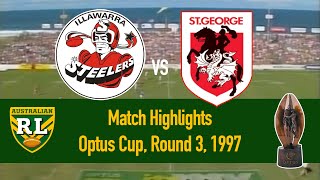 Illawarra Steelers vs St George Dragons  1997 Round 3  HIGHLIGHTS [upl. by Nnaillij]