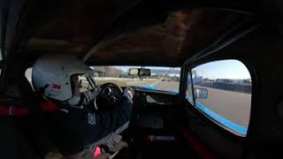 Test day at Kinnekulle ring 20230422 360° video from Saab Sonett V4 in historic racing [upl. by Anilyx631]