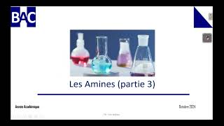 Terminale Scientifique  Les amines partie 3 [upl. by Ainyt174]