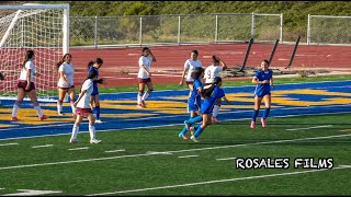 Out of the Box Goal  OFarrell Charter vs Kearny Girls Soccer [upl. by Ennasil]