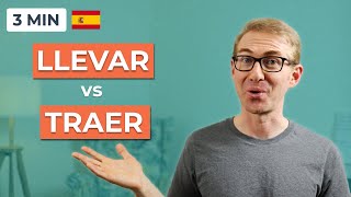 Llevar vs traer  take vs bring in Spanish [upl. by Anilat]