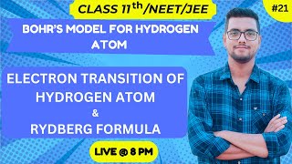 Atomic structure Emission spectrum Of Hydrogen atom amp Rydberg formula L  21 11Th JEE  NEET [upl. by Adella]