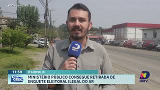 Itaiópolis Ministério Público consegue retirada de enquete eleitoral ilegal do ar [upl. by Dryfoos783]