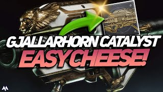 Gjallarhorn Catalyst Cheese EASY amp FAST Gjallarhorn Catalyst SOLO Sort of  Destiny 2 [upl. by Sueahccaz]