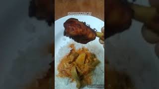 today lunch menu recipeshortvideo  Nov 17 Kari kulampu chicken 65 fry 🍗🍗🍗 [upl. by Odnaloy]