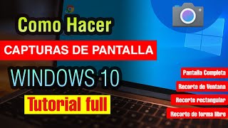 Cómo hacer una Captura de Pantalla en pc Windows 10 [upl. by Xad661]